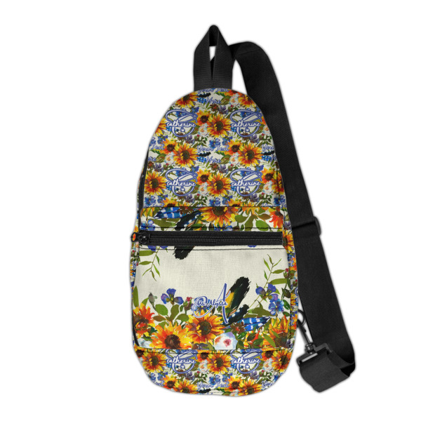 Custom Sunflowers Sling Bag (Personalized)