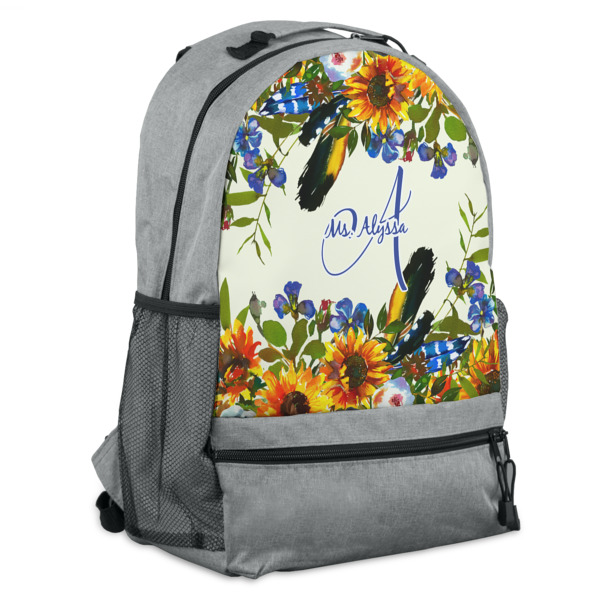 Custom Sunflowers Backpack (Personalized)