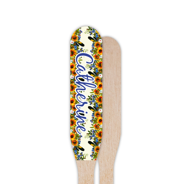 Custom Design - Wooden Food Pick - Paddle - Single Sided - Front & Back