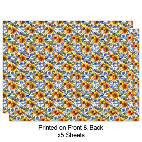 Custom Design - Wrapping Paper Sheet - Double Sided - Front