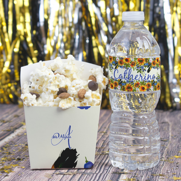 Custom Design - French Fry Favor Box - w/ Water Bottle