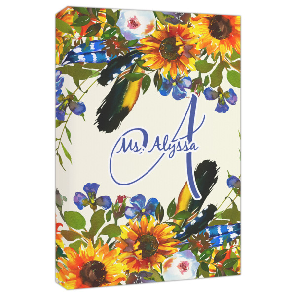 Custom Sunflowers Canvas Print - 20x30 (Personalized)