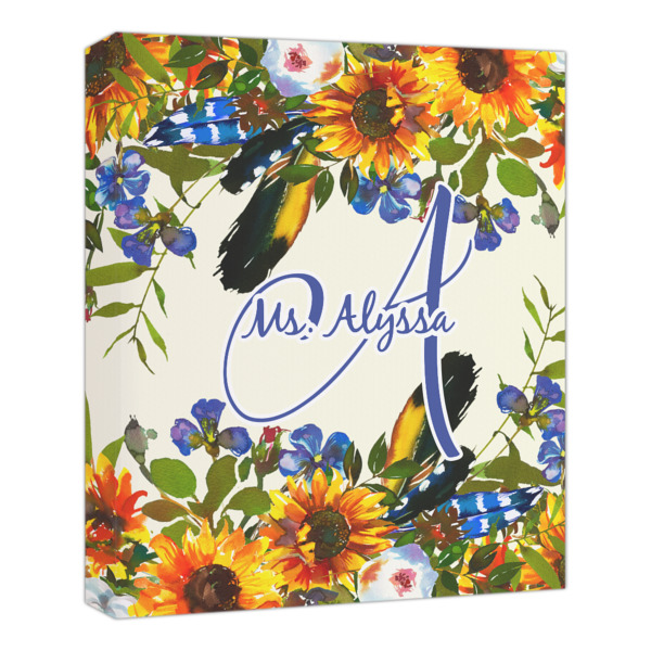 Custom Sunflowers Canvas Print - 20x24 (Personalized)