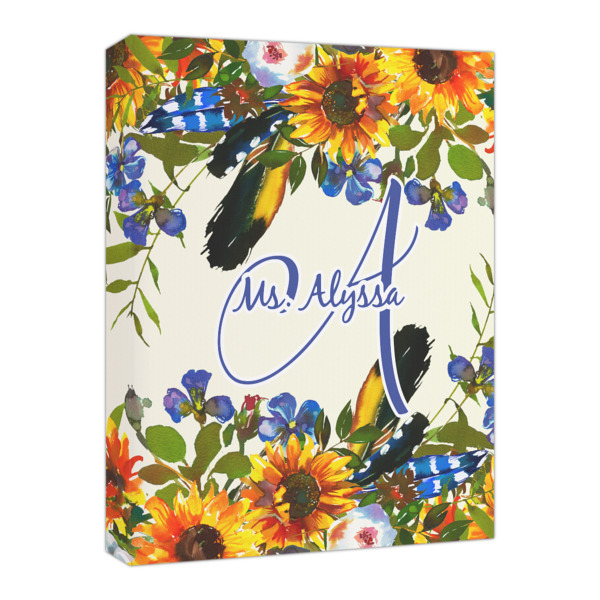 Custom Sunflowers Canvas Print - 16x20 (Personalized)