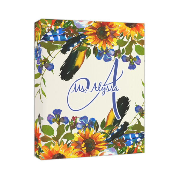 Custom Sunflowers Canvas Print (Personalized)