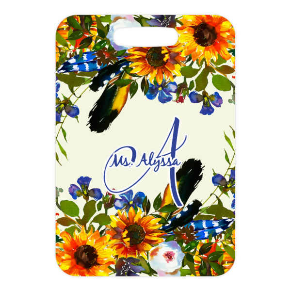 Custom Design - Metal Luggage Tag - Front Without Strap