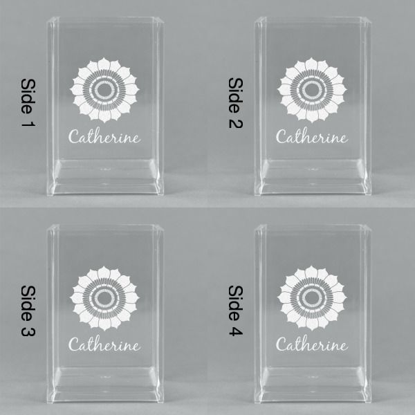 Custom Design - Acrylic Pen Holder - All Sides