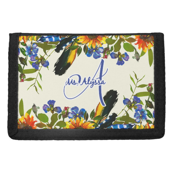 Custom Sunflowers Trifold Wallet (Personalized)