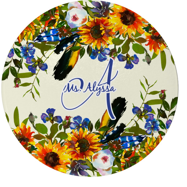 Custom Design Your Own Round Glass Cutting Board