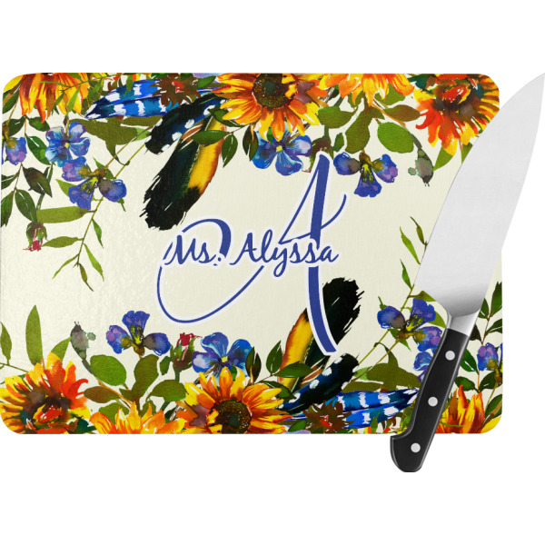 Custom Design Your Own Rectangular Glass Cutting Board