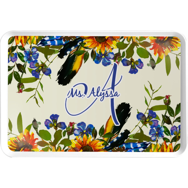 Custom Sunflowers Serving Tray (Personalized)