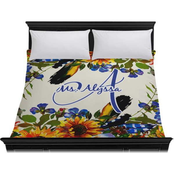 Custom Design - Duvet Cover - King - On Bed - No Prop