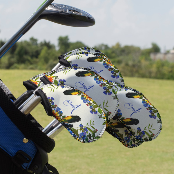 Custom Design - Golf Club Cover - Set of 9 - On Clubs