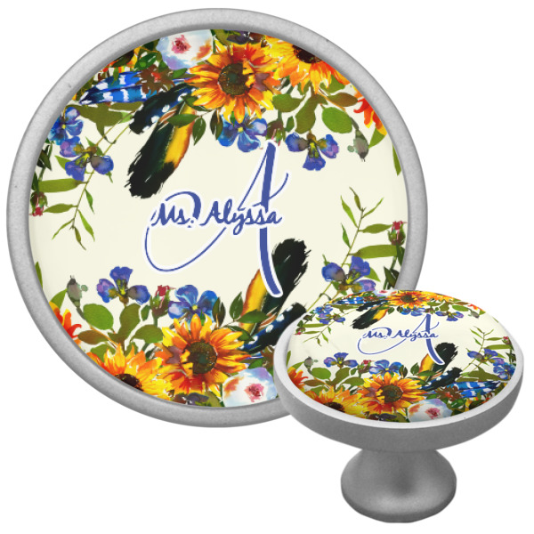 Custom Design - Cabinet Knob - Nickel - Multi Angle