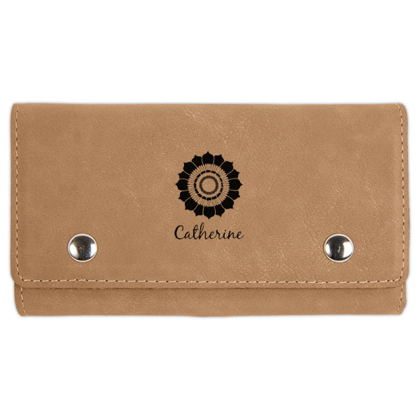 Custom Sunflowers Cards & Dice Set - Light Brown (Personalized)