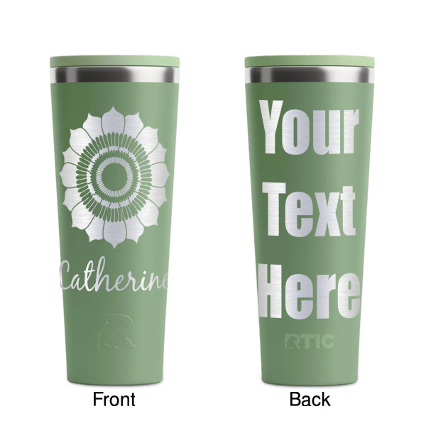 Custom Design - Light Green RTIC Everyday Tumbler - 28 oz. - Front and Back