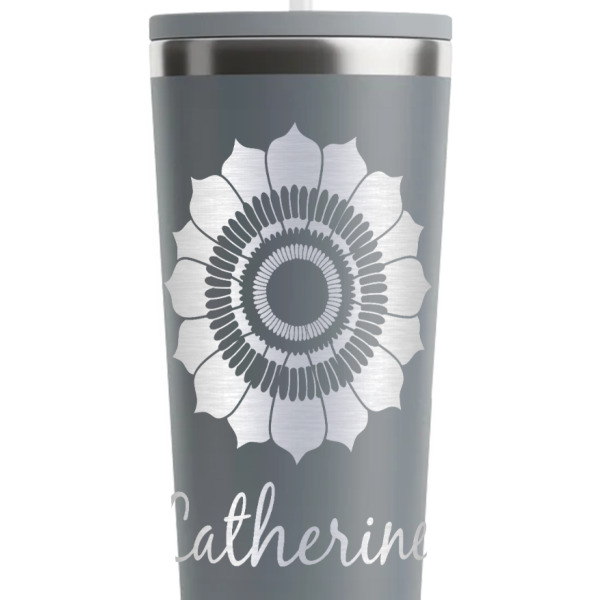 Custom Design - Grey RTIC Everyday Tumbler - 28 oz. - Close Up
