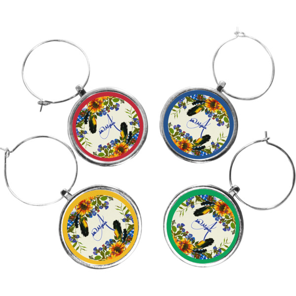 Custom Design Your Own Wine Charms - Set of 4