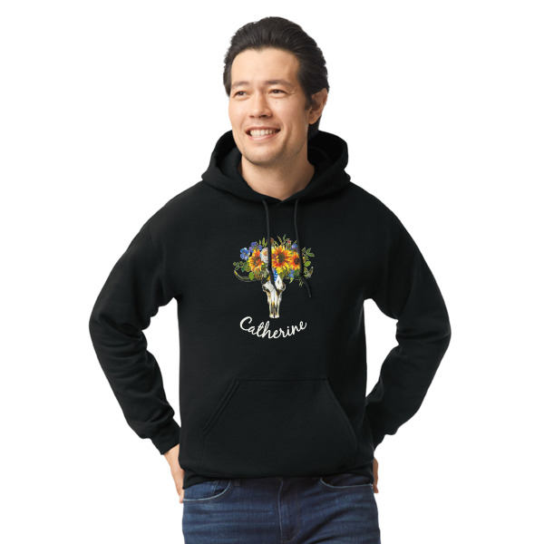 Custom Sunflowers Hoodie - Black (Personalized)