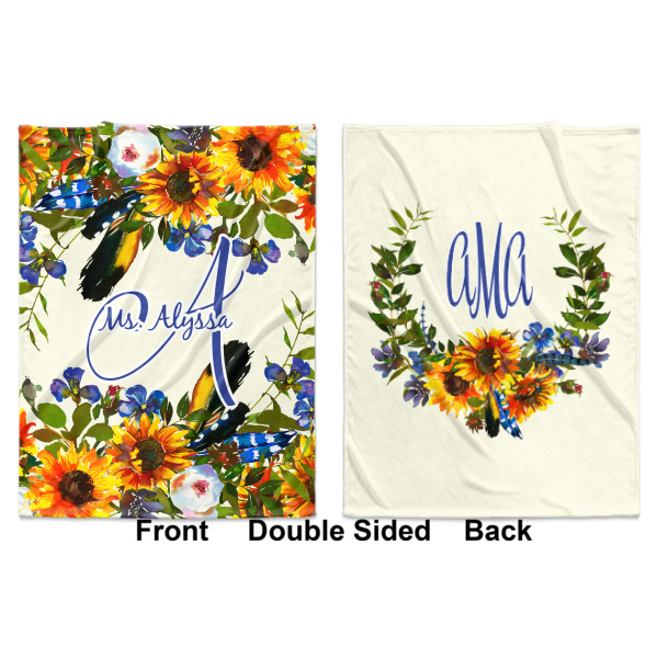 Custom Design - Baby Blanket (Double Sided - Printed Front and Back)