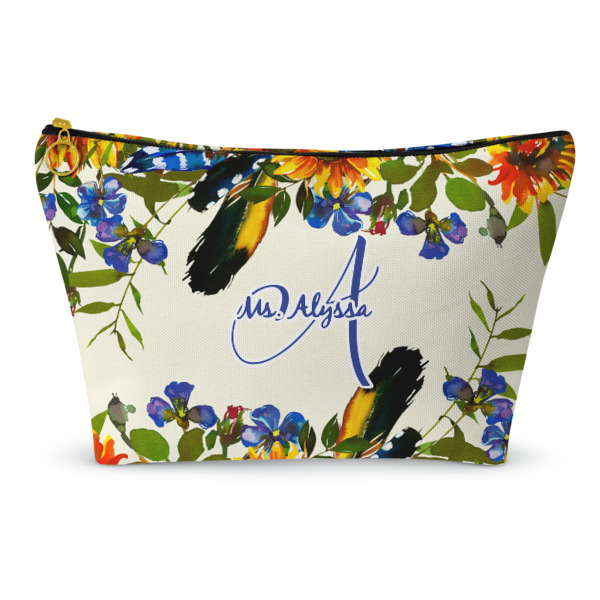 Custom Sunflowers Makeup Bag (Personalized)