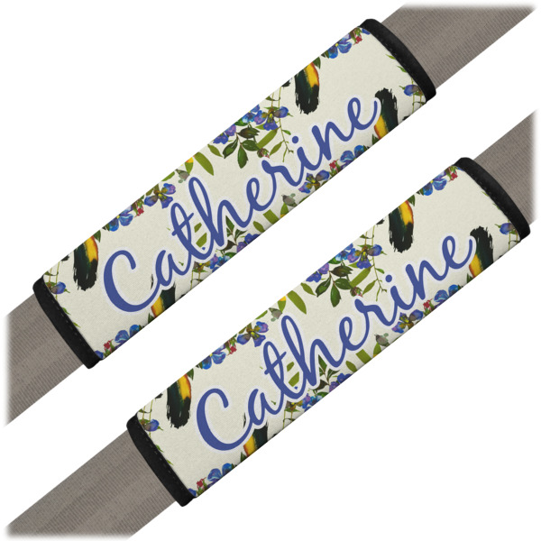 Custom Sunflowers Seat Belt Covers (Set of 2) (Personalized)