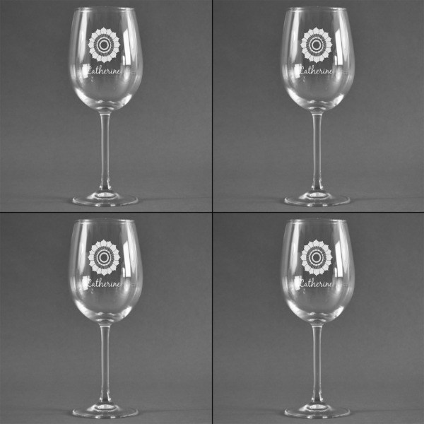 Custom Design - Set of Four Personalized Wineglasses - Approval