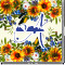 Sunflowers Square Decal - Large (Personalized)