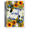 Sunflowers Spiral Notebook - 7x10 w/ Name and Initial