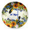 Sunflowers Microwave Safe Plastic Plate - Composite Polymer (Personalized)