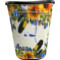 Sunflowers Waste Basket - Single Sided (Black) (Personalized)