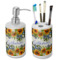 Sunflowers Ceramic Bathroom Accessories Set (Personalized)