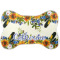 Sunflowers Bone Shaped Dog Food Mat (Personalized)