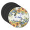 Sunflowers Round Rubber Backed Coasters - Set of 4 (Personalized)