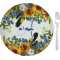 Sunflowers 8" Glass Appetizer / Dessert Plates - Single or Set (Personalized)