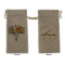 Sunflowers Large Burlap Gift Bag - Front & Back (Personalized)