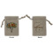 Sunflowers Small Burlap Gift Bag - Front & Back (Personalized)
