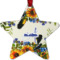 Sunflowers Metal Star Ornament - Double Sided w/ Name and Initial