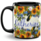 Sunflowers 11 Oz Coffee Mug - Black (Personalized)