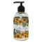 Sunflowers Plastic Soap / Lotion Dispenser (8 oz - Small - Black) (Personalized)