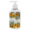 Sunflowers Plastic Soap / Lotion Dispenser (8 oz - Small - White) (Personalized)