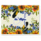 Sunflowers Single-Sided Linen Placemat - Single w/ Name and Initial