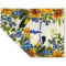 Sunflowers Double-Sided Linen Placemat - Single w/ Name and Initial