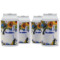 Sunflowers Can Cooler (12 oz) - Set of 4 w/ Name and Initial