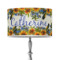 Sunflowers 12" Drum Lamp Shade - Fabric (Personalized)