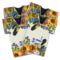 Sunflowers Jersey Bottle Cooler - Set of 4 (Personalized)