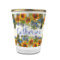 Sunflowers Glass Shot Glass - 1.5 oz - with Gold Rim - Single (Personalized)