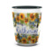 Sunflowers Ceramic Shot Glass - 1.5 oz - Two Tone - Single (Personalized)