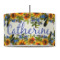 Sunflowers 12" Drum Pendant Lamp - Fabric (Personalized)