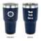 Sunflowers 30 oz Stainless Steel Tumbler - Navy - Double Sided (Personalized)